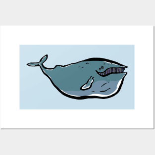 the charming whale Posters and Art